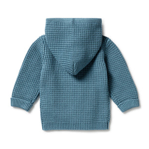 Wilson & Frenchy - Knitted Zipped Jacket - Bluestone