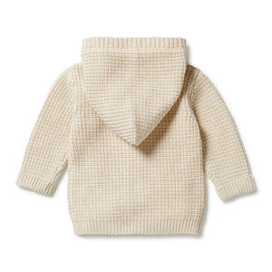 Wilson & Frenchy - Knitted Button Jacket - Sand Melange