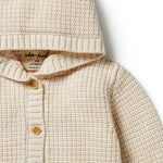 Load image into Gallery viewer, Wilson &amp; Frenchy - Knitted Button Jacket - Sand Melange
