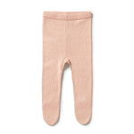 Load image into Gallery viewer, Wilson &amp; Frenchy - Knitted Legging with Feet - Rose
