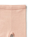 Load image into Gallery viewer, Wilson &amp; Frenchy - Knitted Legging with Feet - Rose
