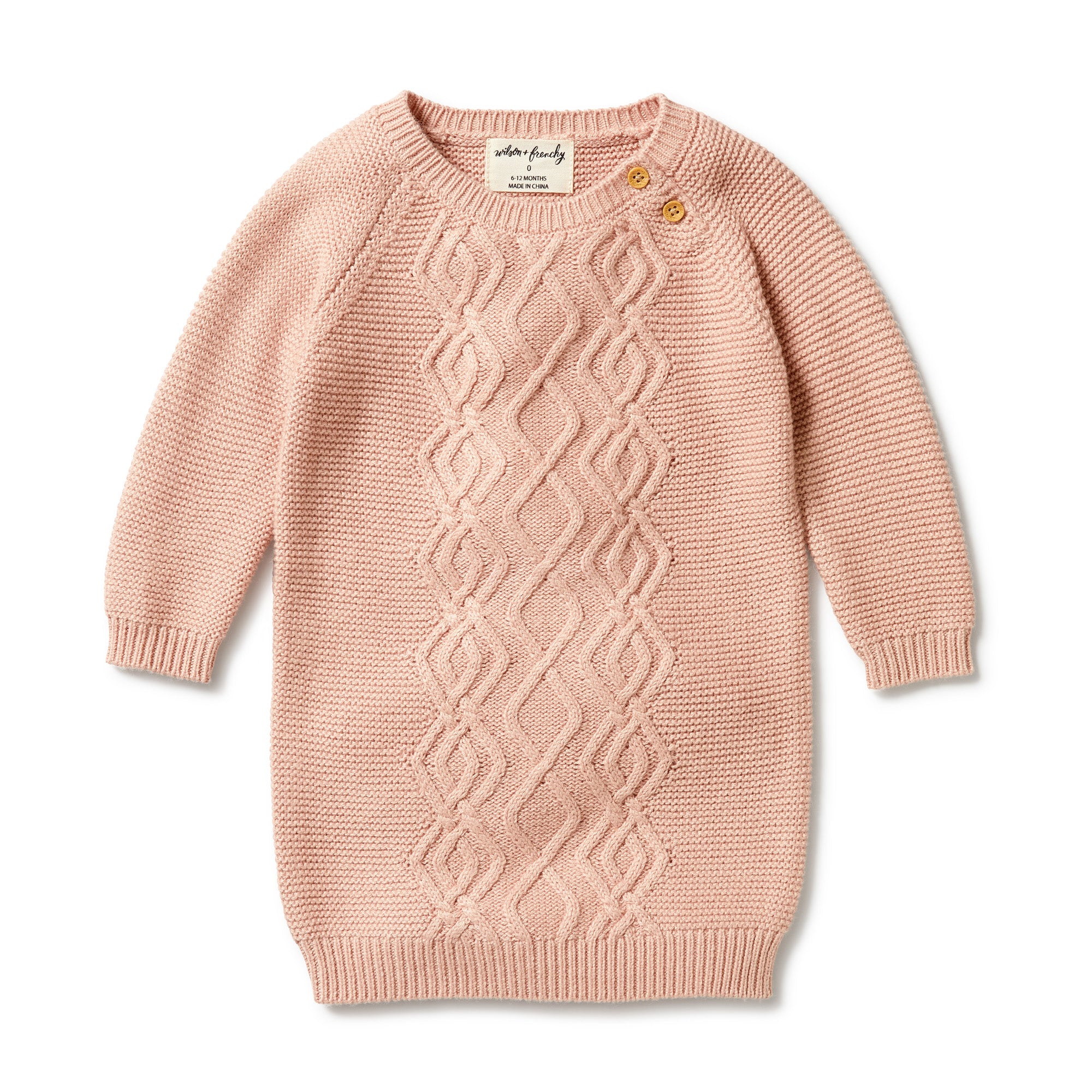 Wilson & Frenchy - Knitted Cable Dress - Rose