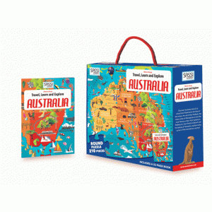 Sassi - Travel, Learn and Explore - Puzzle and Book Set - Australia