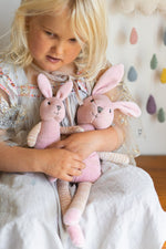 Load image into Gallery viewer, Nanahuchy - Button the Bunny Rattle (Pink)
