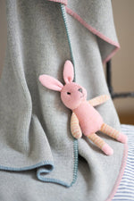 Load image into Gallery viewer, Nanahuchy - Button the Bunny Rattle (Pink)
