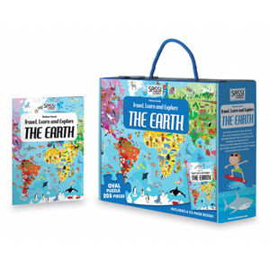 Travel, Learn and Explore - Puzzle and Book Set - The Earth