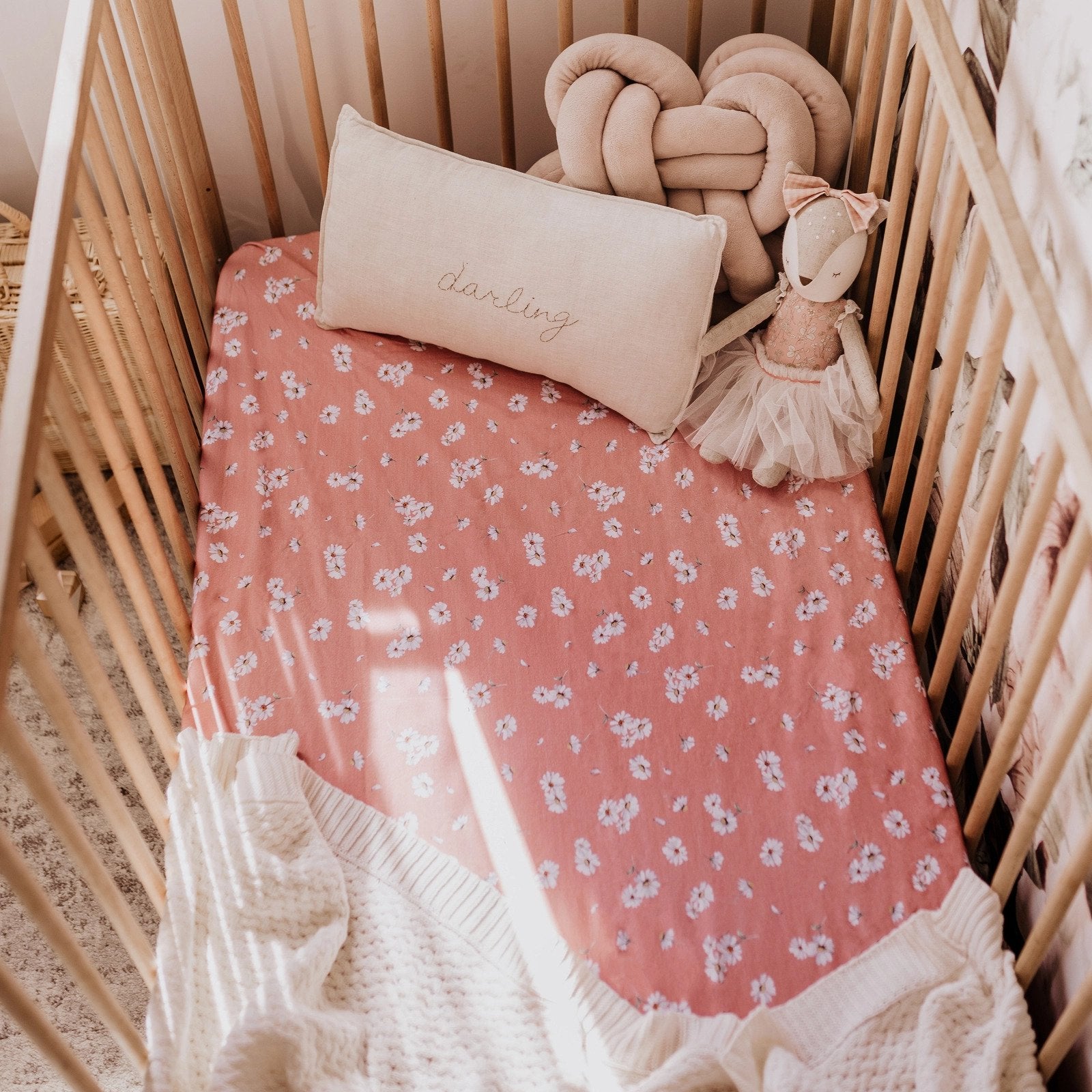 Snuggle Hunny Kids - Daisy Fitted Cot Sheet