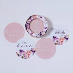 Load image into Gallery viewer, Snuggle Hunny Kids - Blushing Beauty &amp; Musk Pink Reversible Milestone Cards
