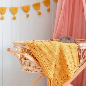 OB Designs - Turmeric Handmade Crochet Baby Blanket