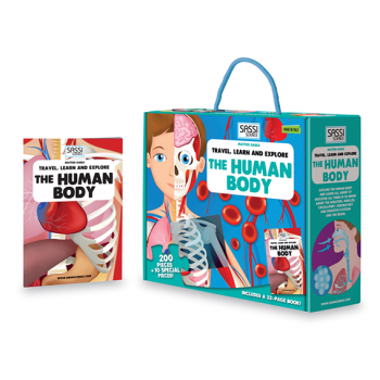 Sassi - Travel, Learn and Explore - Puzzle and Book Set - The Human Body