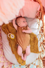 Load image into Gallery viewer, OB Designs - Turmeric Eco-Friendly Teether / Organic Beechwood Silicone Toy
