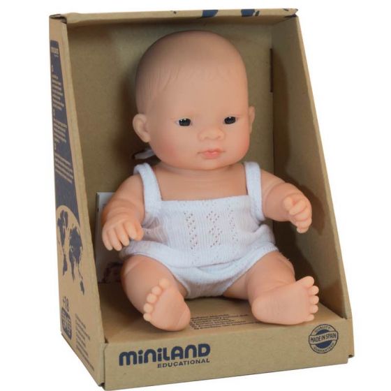 Miniland - Baby Boy Doll Asian 21cm