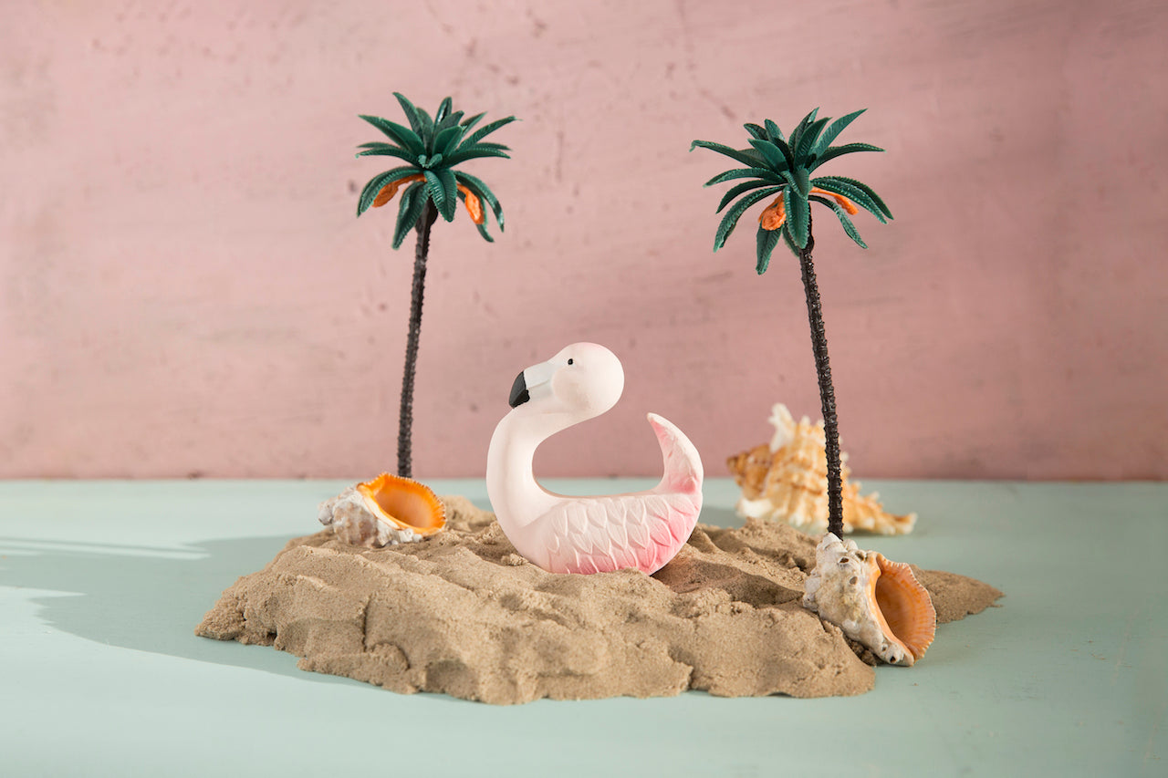 Oli & Carol - Sky The Flamingo Natural Rubber Teether Toy