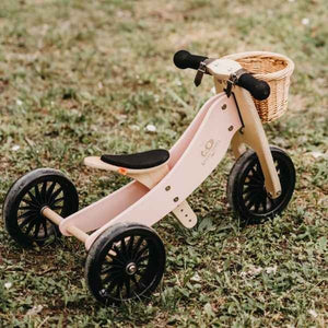Kinderfeets - 2-in-1 Tiny Tot PLUS Tricycle & Balance Bike (Rose)